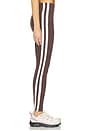 view 3 of 7 LEGGING 7/8 BIANCA HIGH WAIST RIGOR 7/8 in Dark Chocolate & White