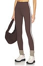 view 4 of 7 LEGGING 7/8 BIANCA HIGH WAIST RIGOR 7/8 in Dark Chocolate & White