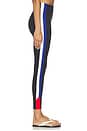view 3 of 7 Monah High Waist Rigor Legging 7/8 Legging in Black & Cobalt