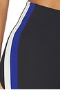 view 7 of 7 Monah High Waist Rigor Legging 7/8 Legging in Black & Cobalt