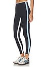 view 1 of 7 Sammy High Waist Rigor 7/8 Legging in Black & Skylight