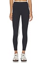 view 2 of 7 Sammy High Waist Rigor 7/8 Legging in Black & Skylight