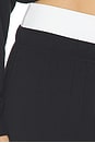 view 6 of 6 Andie Dual Waist Sweatpant in Black & White