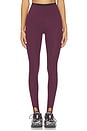 view 1 of 6 River Dual Airweight Stirrup Legging in Dark Cherry & Black