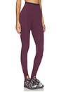 view 2 of 6 River Dual Airweight Stirrup Legging in Dark Cherry & Black