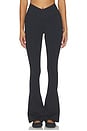 view 1 of 6 Raquel Crossover Supplex Flare 32 Legging in Black