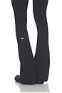 view 7 of 6 Raquel Crossover Supplex Flare 32 Legging in Black