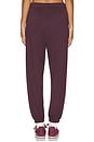 view 6 of 7 Andie Oversized Sweatpant in Dark Cherry