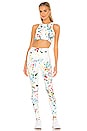 view 4 of 4 ЛЕГГИНСЫ AVA in Off White Splatter
