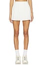 view 1 of 6 FALDA PLISADA TEJIDA SHIRA in White