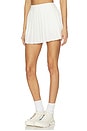 view 3 of 6 FALDA PLISADA TEJIDA SHIRA in White