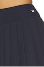 view 6 of 6 Shira Woven Pleated Skirt in Indigo