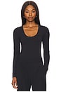 view 1 of 5 Airweight Scoop Neck Bodysuit in Black