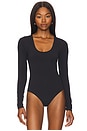 view 2 of 5 Airweight Scoop Neck Bodysuit in Black