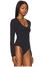 view 3 of 5 Airweight Scoop Neck Bodysuit in Black