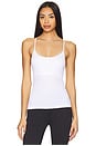 view 1 of 4 Loren Seamless Waist Length Tank Top in White