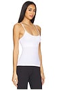 view 2 of 4 Loren Seamless Waist Length Tank Top in White