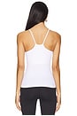 view 3 of 4 Loren Seamless Waist Length Tank Top in White