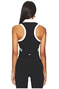 view 3 of 4 Austin Air Weight Crop Polo in Black & White