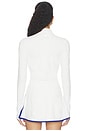 view 3 of 4 Tess Rigor Half Zip Waist Length Top in White