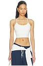view 1 of 4 Airweight Crop Tank Top in White