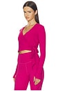 view 2 of 4 Bella Airweight Lite Wrap Top in Sangria