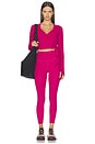 view 4 of 4 Bella Airweight Lite Wrap Top in Sangria