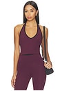 view 1 of 4 Rory Airweight Halter Bralette in Dark Cherry & Black