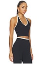 view 2 of 4 Rory Airweight Halter Bralette in Black & Creme