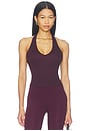 view 1 of 4 June Rib Halter Top in Dark Cherry