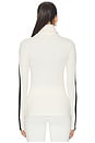 view 5 of 5 Jackson Rib Full Length Turtleneck Top in Creme & Black