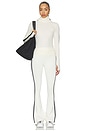 view 6 of 5 Jackson Rib Full Length Turtleneck Top in Creme & Black