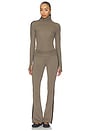 view 6 of 5 Jackson Rib Full Length Turtleneck Top in Lentil & Black
