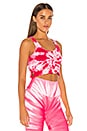 view 2 of 4 Lynne Cropped Tank in Pink Tie Dye