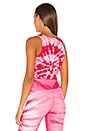 view 3 of 4 Lynne Cropped Tank in Pink Tie Dye