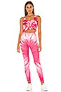 view 4 of 4 Lynne Cropped Tank in Pink Tie Dye