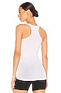 view 3 of 4 Ashby Rib Racerback Tank in White