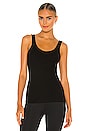 view 1 of 4 Double Scoop Rib Tank in Black