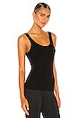 view 2 of 4 Double Scoop Rib Tank in Black
