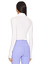 view 3 of 4 Jackson Rib Cropped Turtleneck Top in White