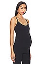 view 1 of 4 Mia Airweight Maternity Tank in Black
