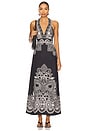 view 1 of 3 Serafina Dress in Onyx Black & Vanilla