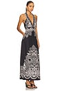 view 2 of 3 Serafina Dress in Onyx Black & Vanilla