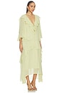 view 2 of 3 VESTIDO CHIFFIRA in Linden Green