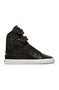 view 1 of 5 Society II High Top Sneaker in Black Leather