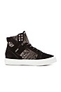 view 1 of 6 SNEAKERS COMPENSÉES SKYTOP in Black & White