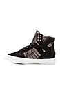 view 5 of 6 SNEAKERS COMPENSÉES SKYTOP in Black & White