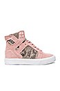 view 1 of 6 SNEAKERS COMPENSÉES SKYTOP in Pink & Brown & White