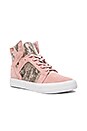 view 2 of 6 SNEAKERS COMPENSÉES SKYTOP in Pink & Brown & White