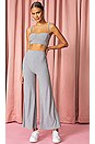 view 1 of 3 Ribbed Bustier Pant Set in Grey